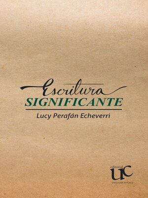 cover image of Escritura significante